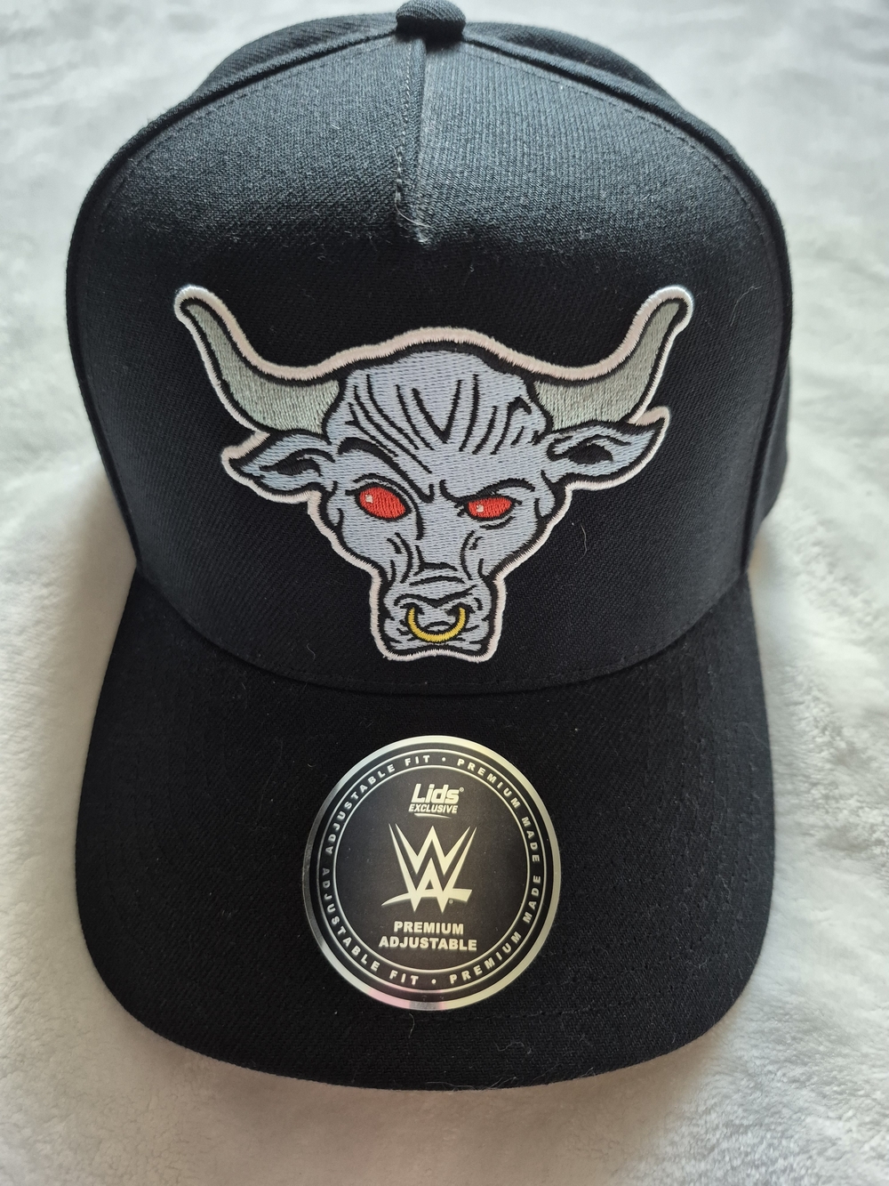 WWE The Rock Brahma Black Bull Logo Adjustable Men's Cap